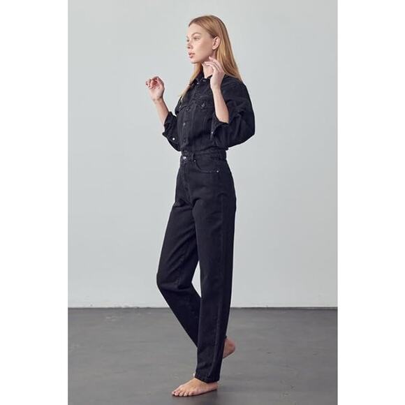 INSANE GENE Balloon Sleeve Jumpsuit - P1105 - Size Large - Picture 4 of 5